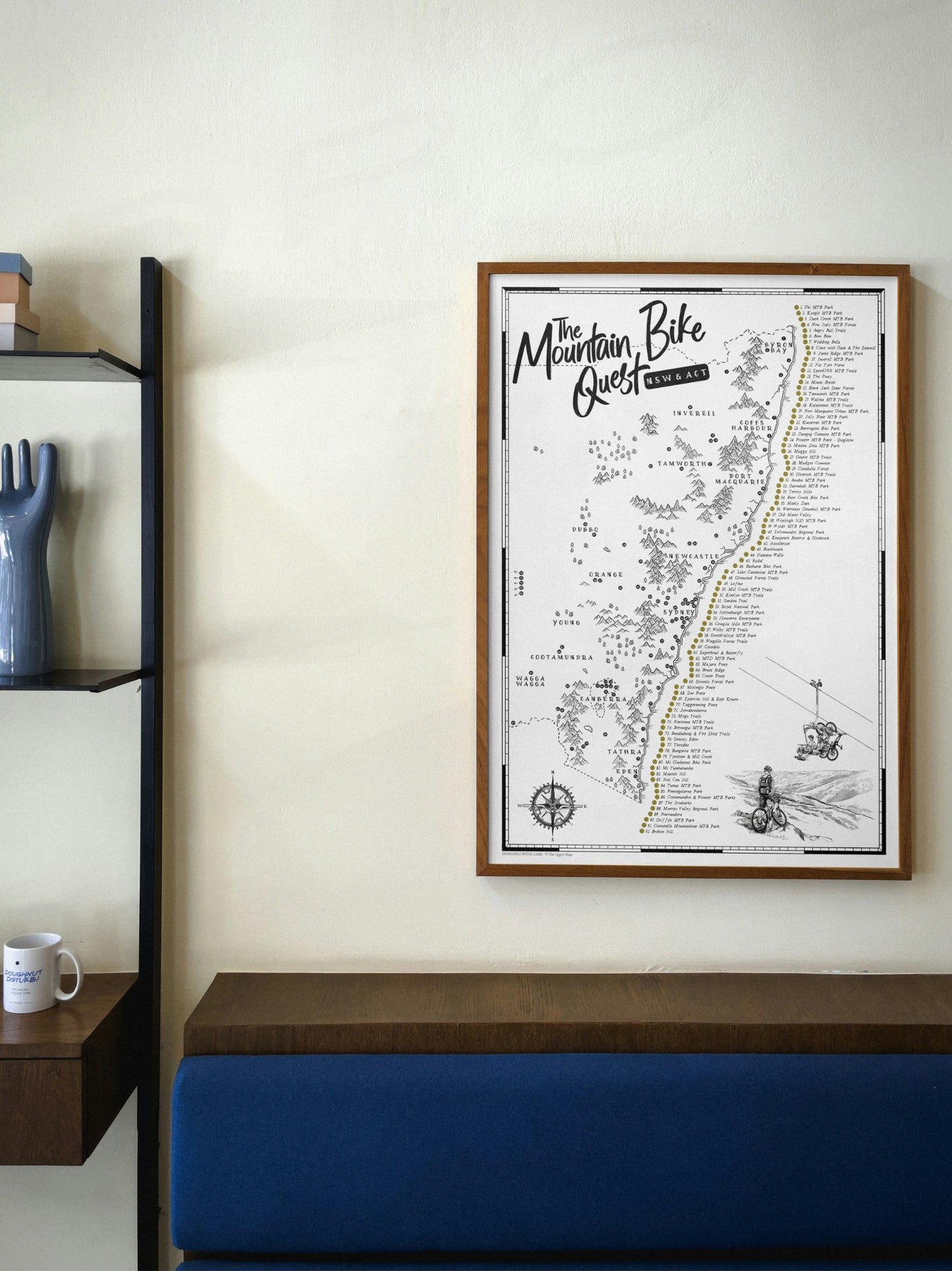 The NSW & ACT Mountain Bike Quest - Scratch Map