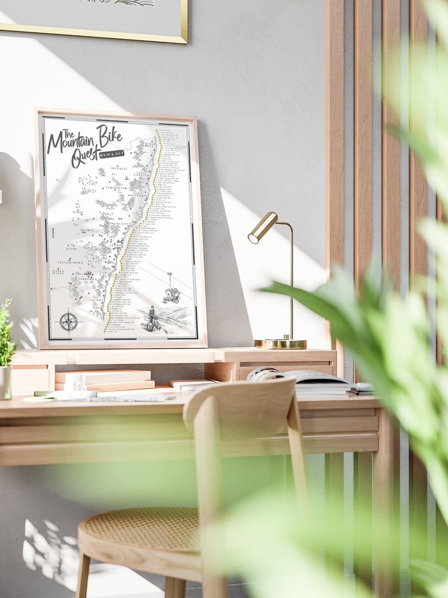 The NSW & ACT Mountain Bike Quest - Scratch Map