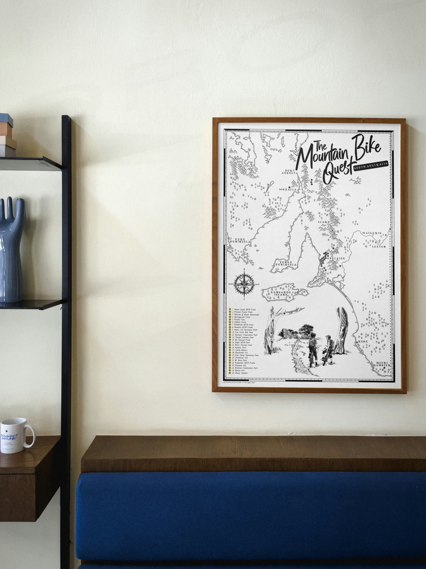 The South Australia Mountain Bike Quest - Scratch Map