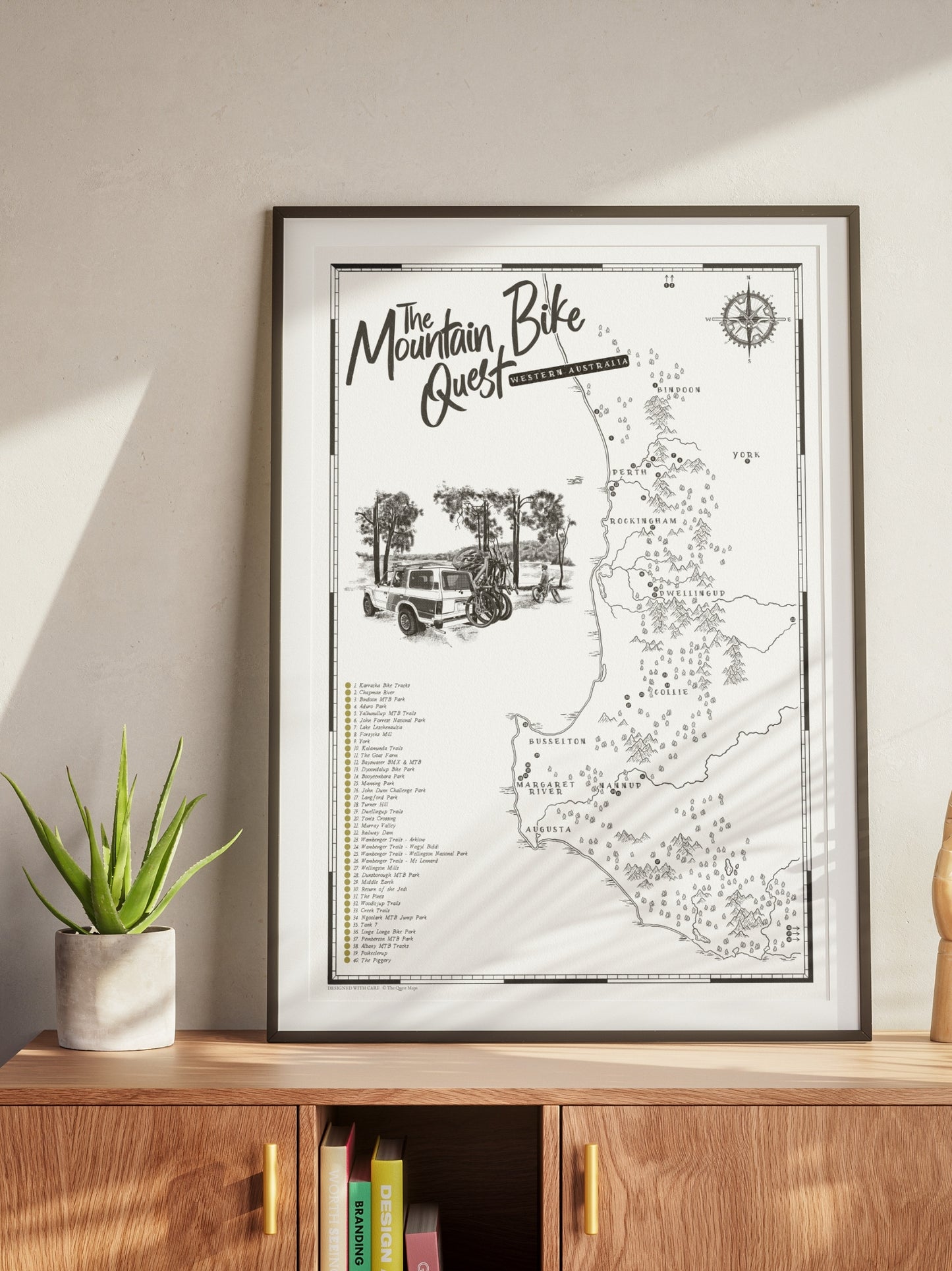 The Western Australia Mountain Bike Quest - Scratch Map