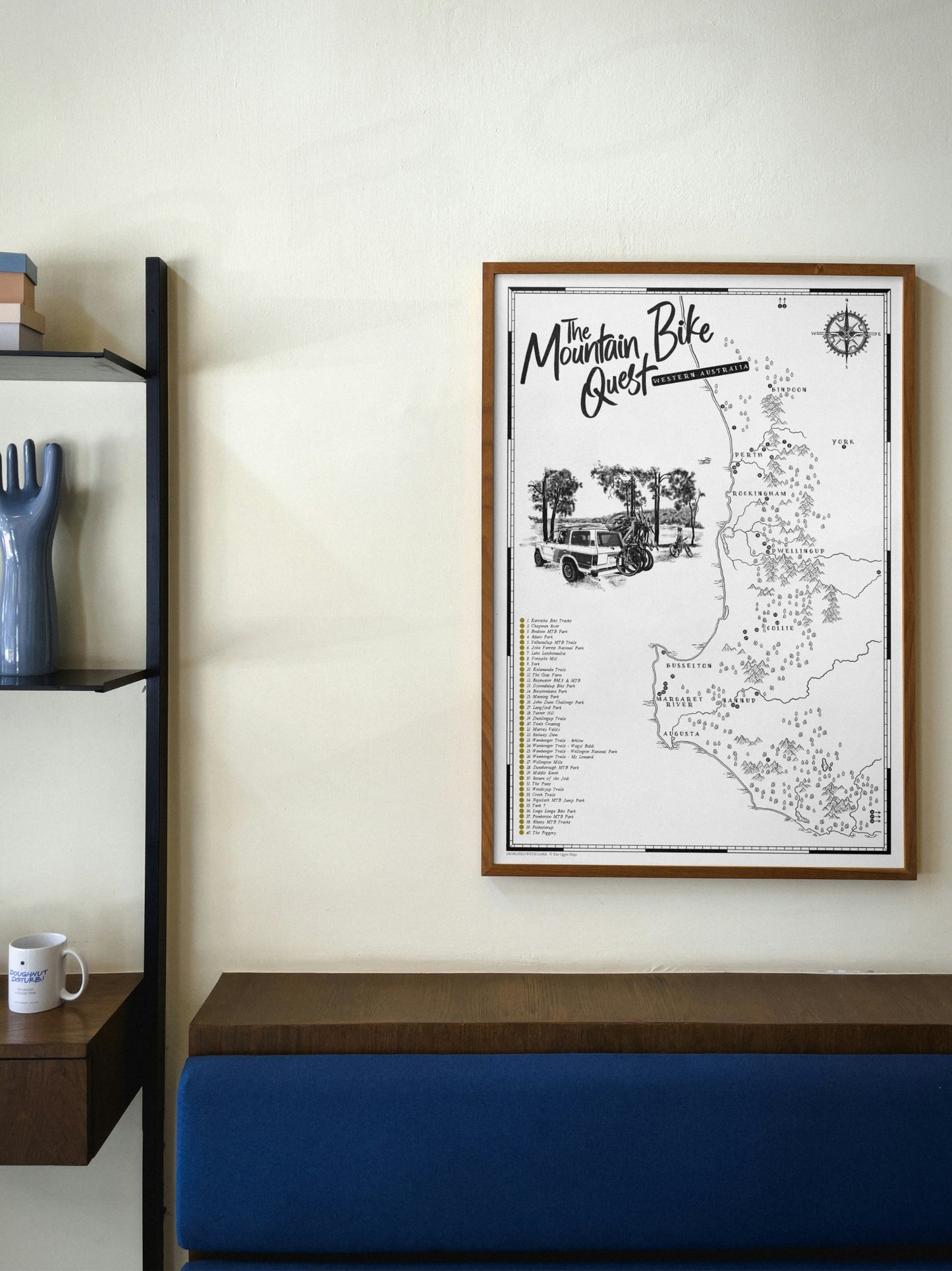The Western Australia Mountain Bike Quest - Scratch Map