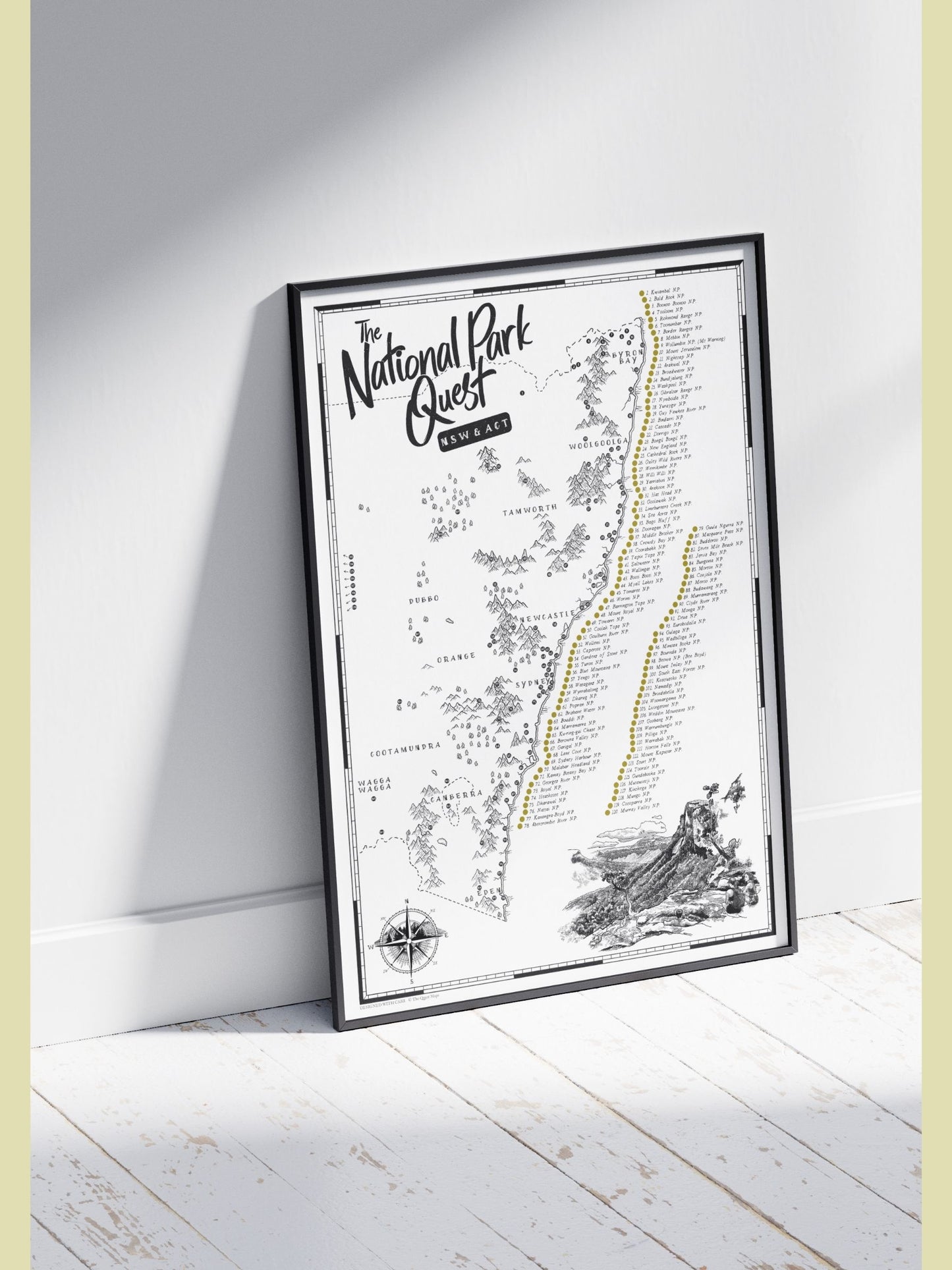 The NSW & ACT National Parks Quest - Scratch Map