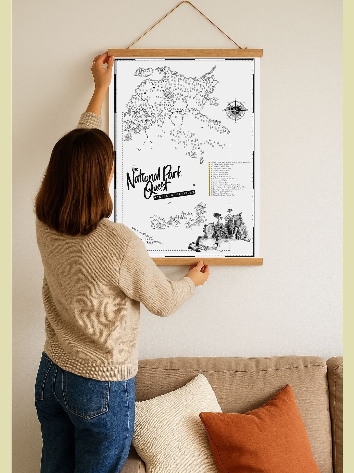 The Northern Territory National Parks Quest - Scratch Map