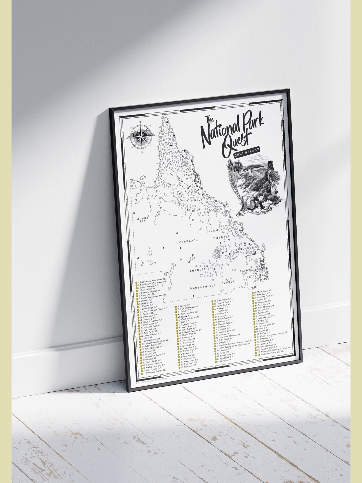 The Queensland National Parks Quest - Scratch Map