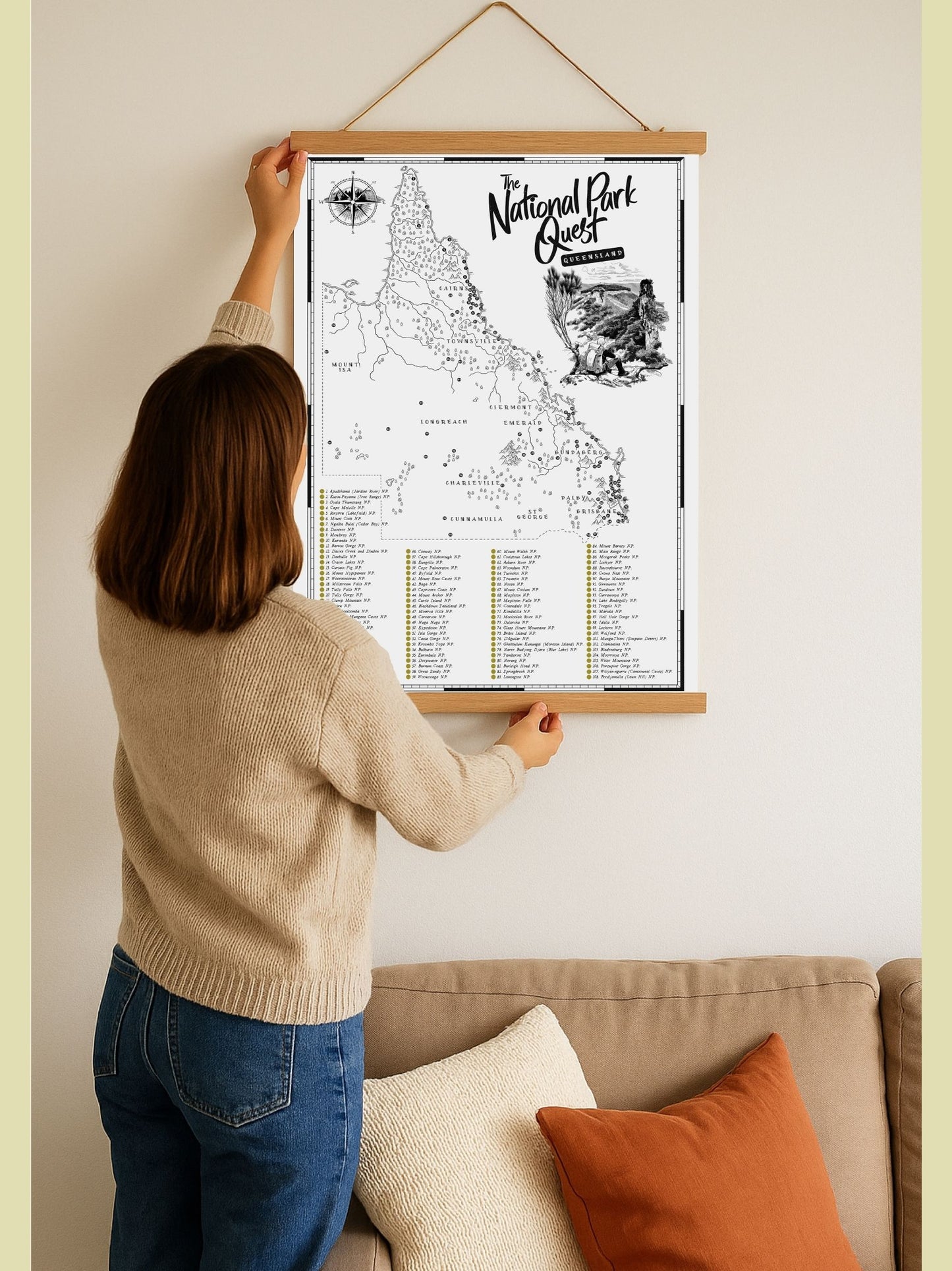 The Queensland National Parks Quest - Scratch Map