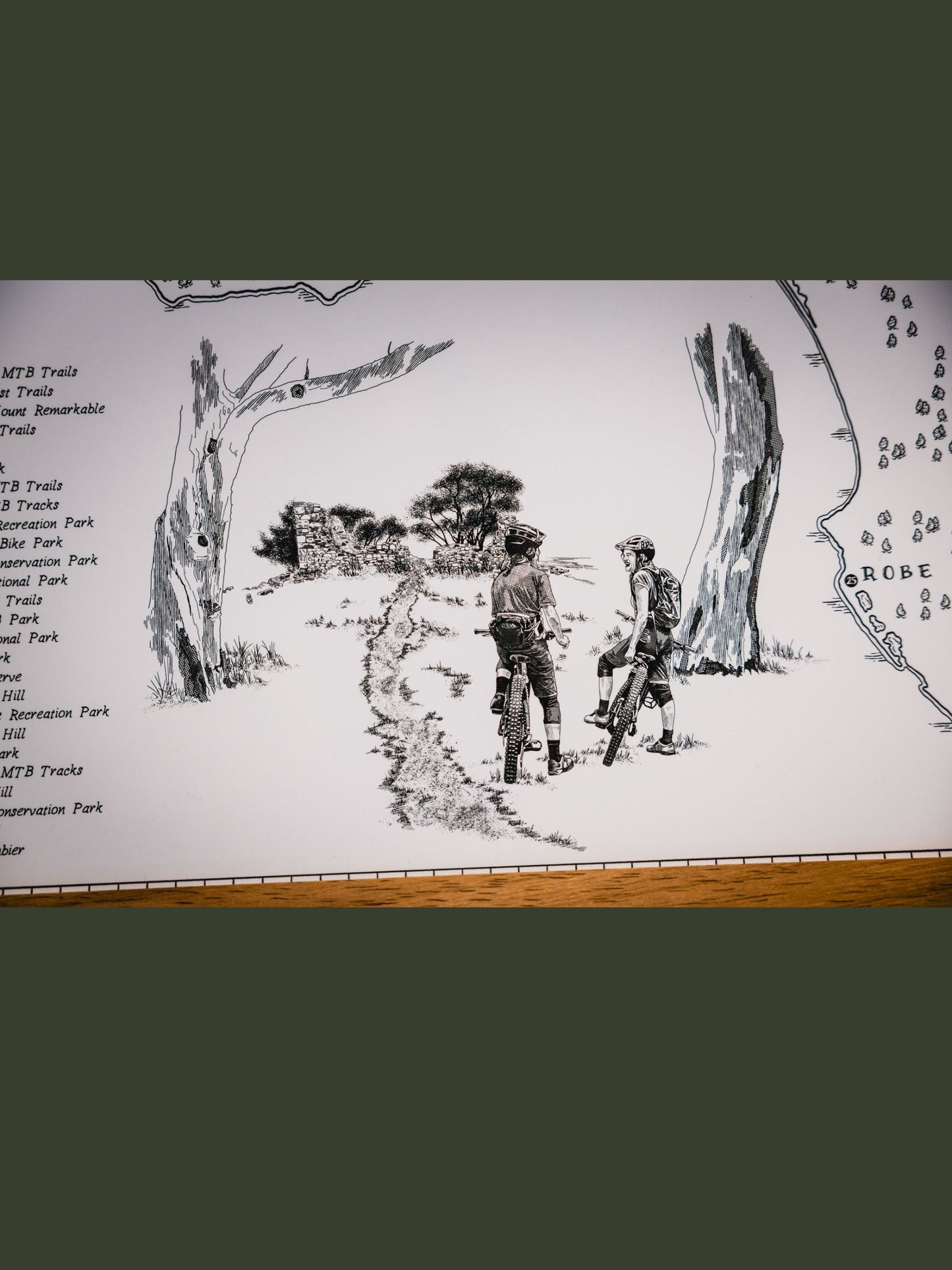 The South Australia Mountain Bike Quest - Scratch Map