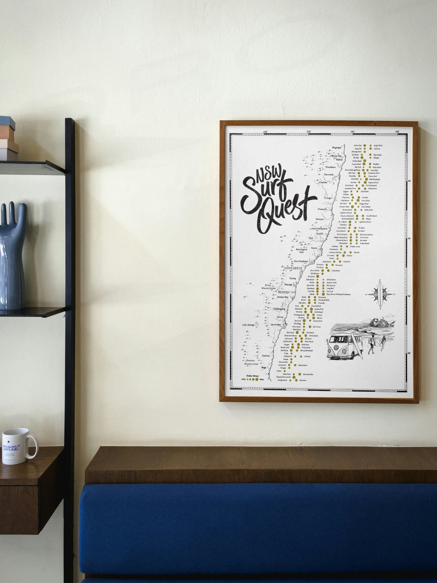 The New South Wales Surf Quest - Scratch Map
