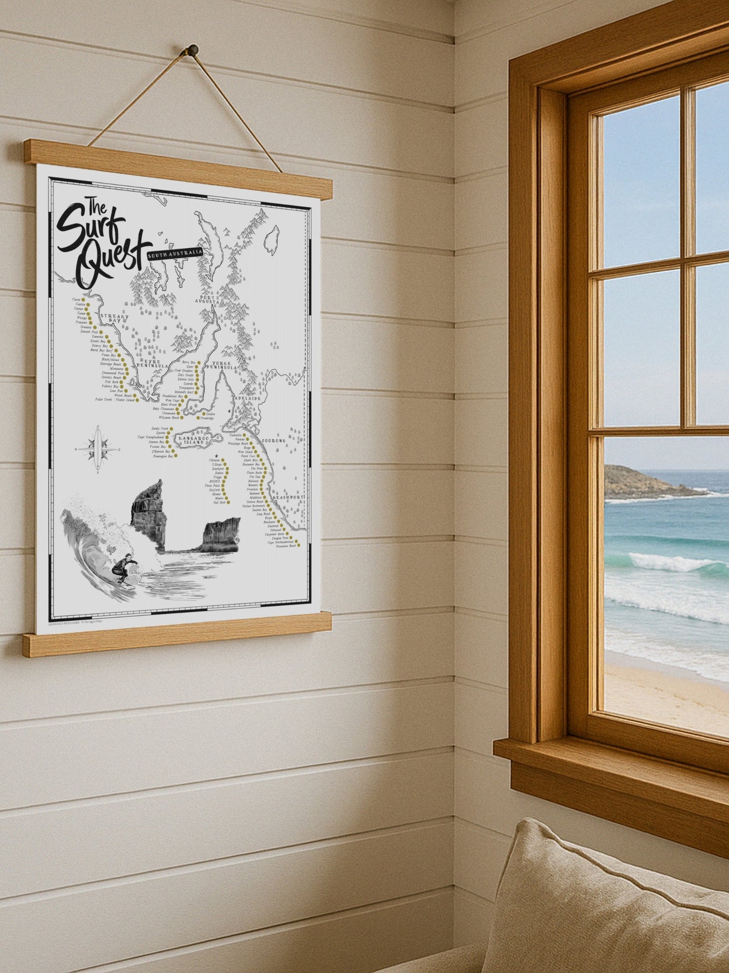 The South Australia Surf Quest - Scratch Map
