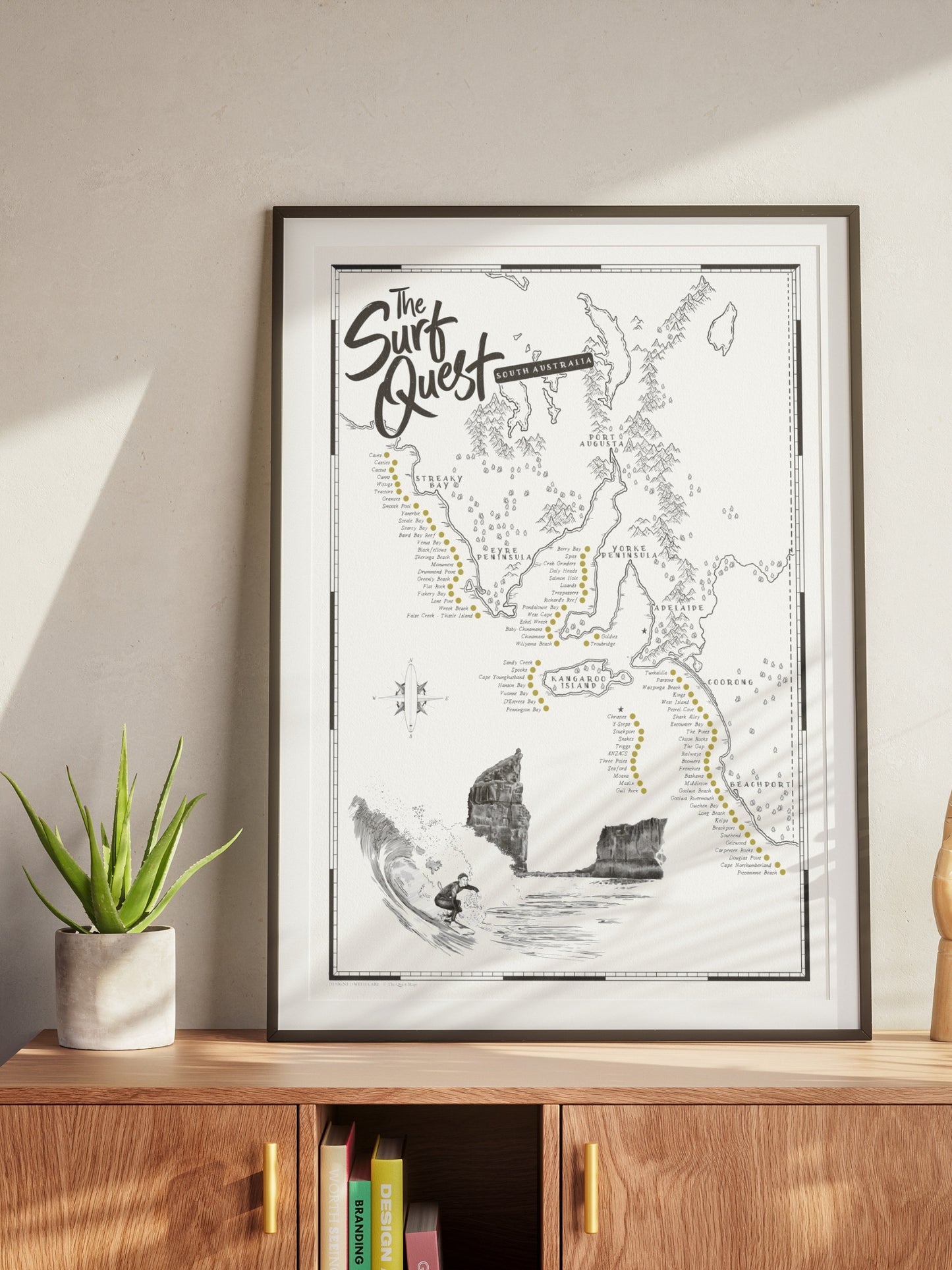 The South Australia Surf Quest - Scratch Map