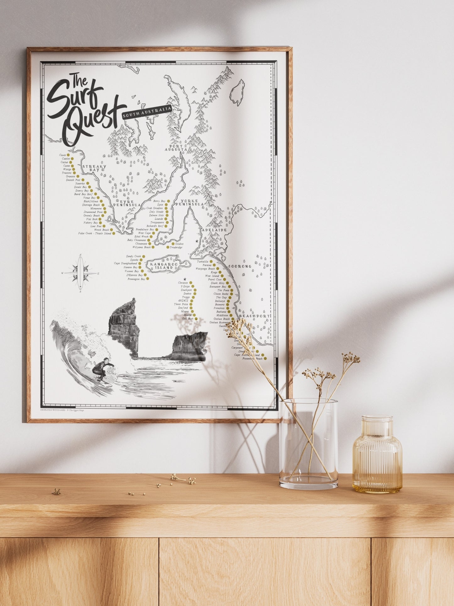 The South Australia Surf Quest - Scratch Map