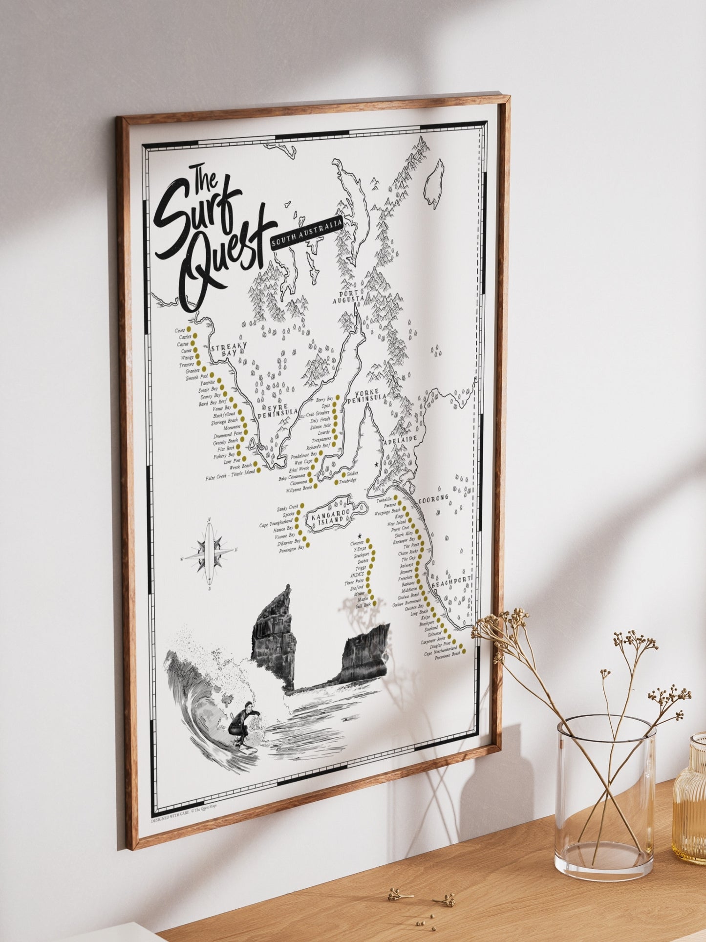 The South Australia Surf Quest - Scratch Map