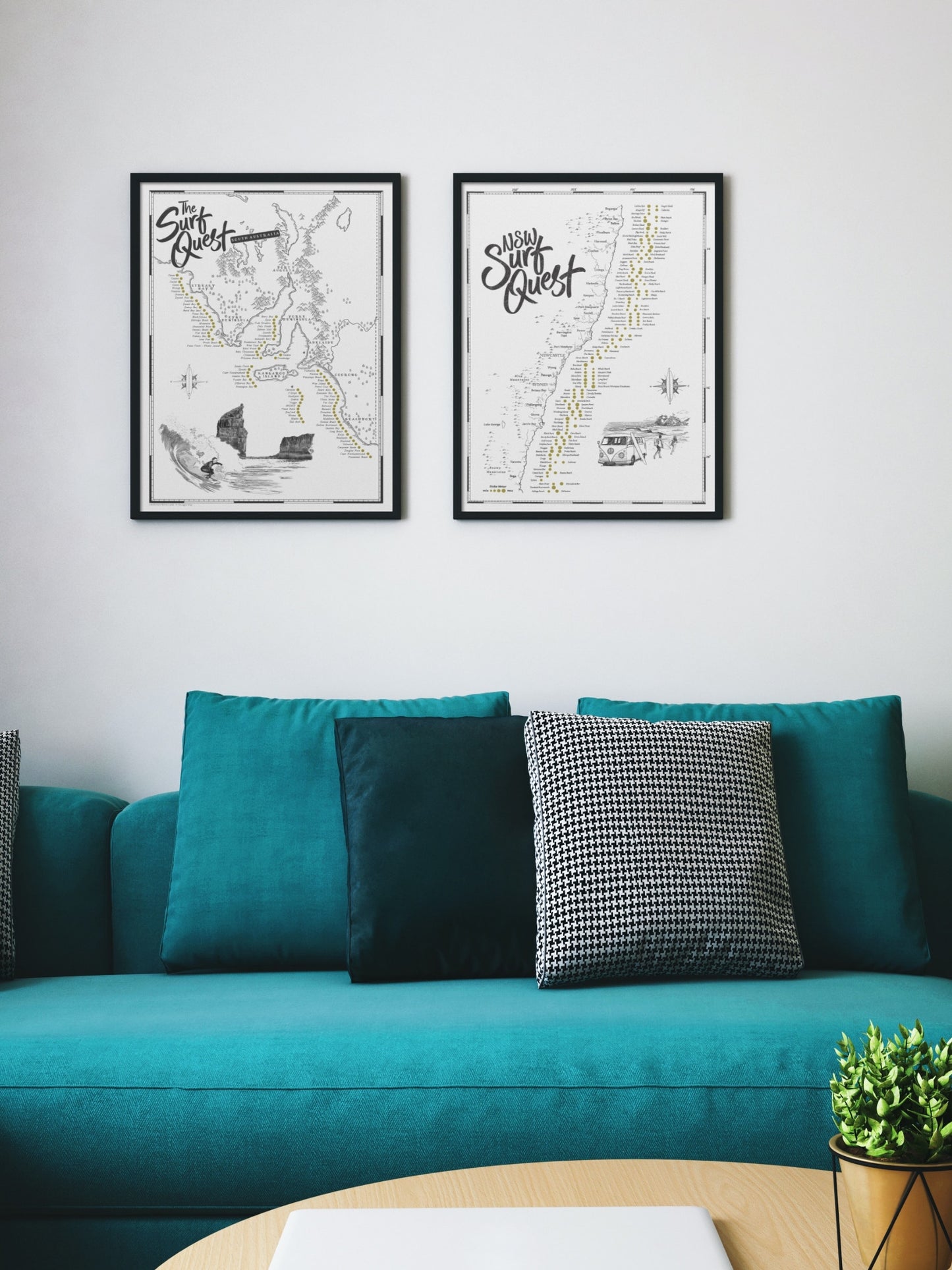 The South Australia Surf Quest - Scratch Map