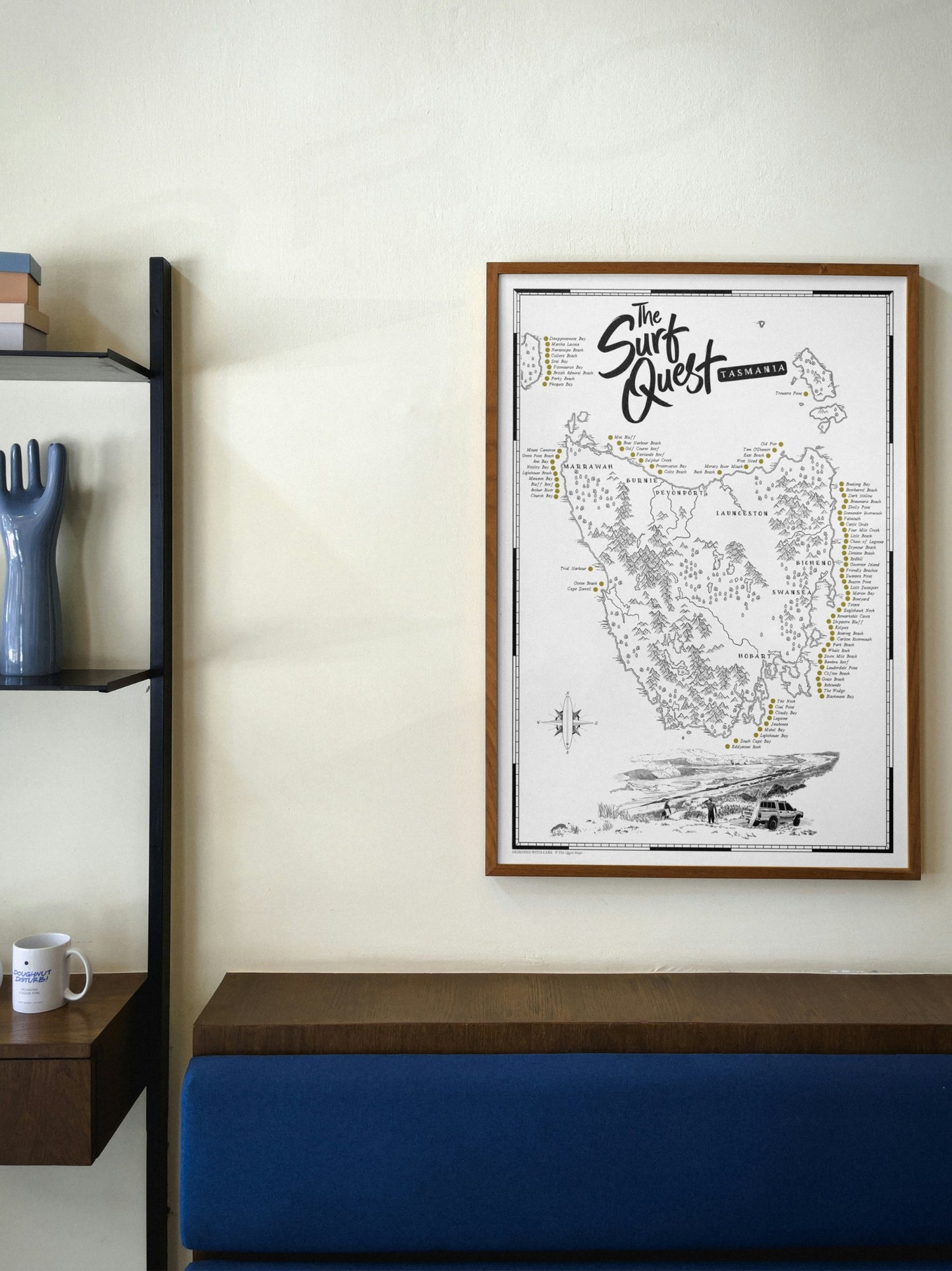 The Tasmania Surf Quest -Scratch Map