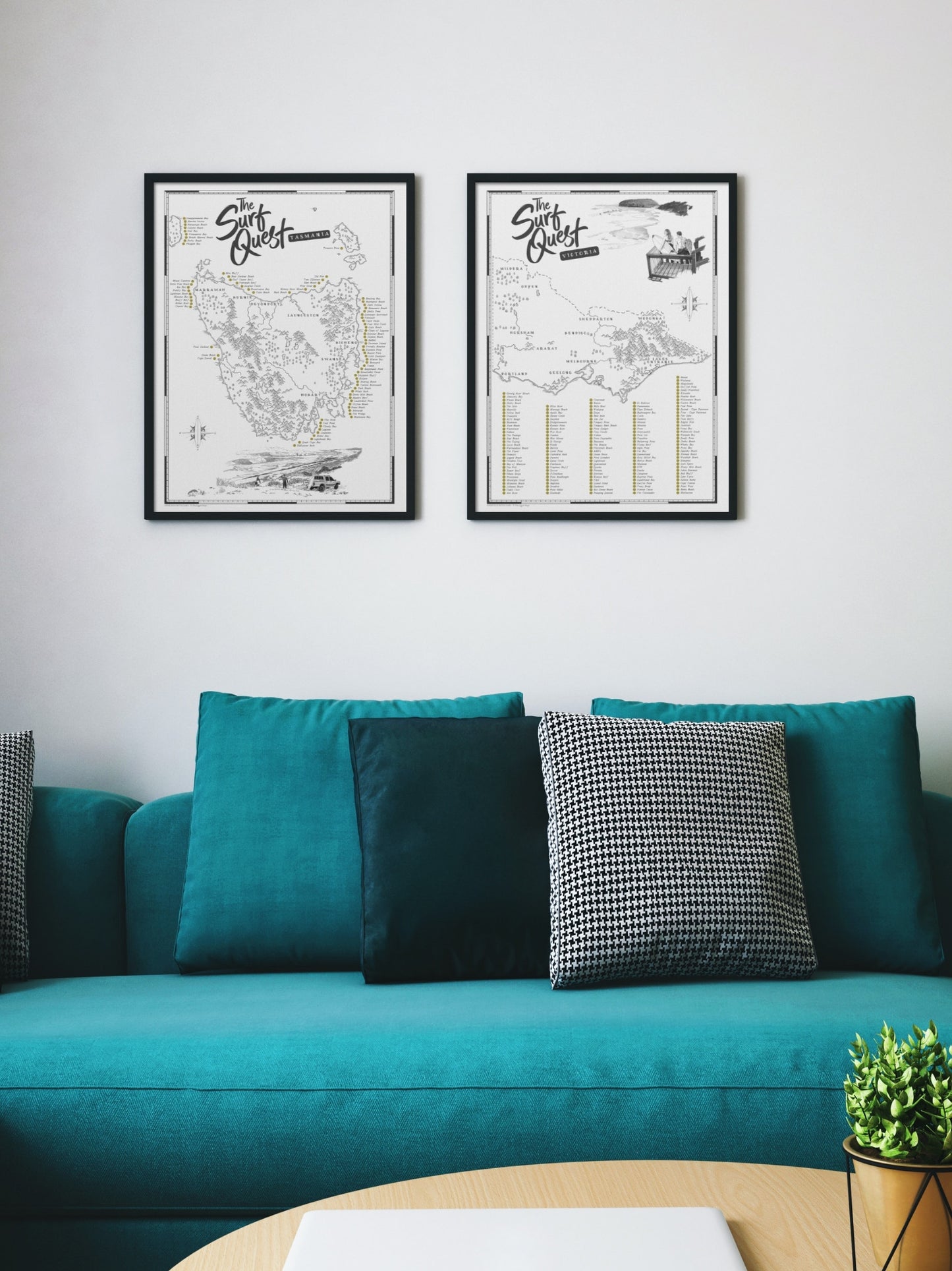 The Tasmania Surf Quest -Scratch Map