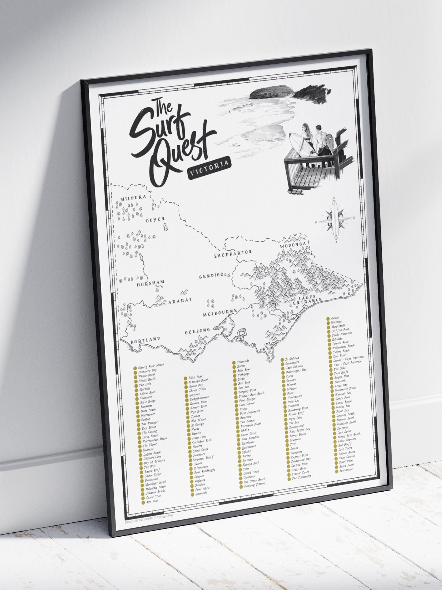 The Victoria Surf Quest - Scratch Map