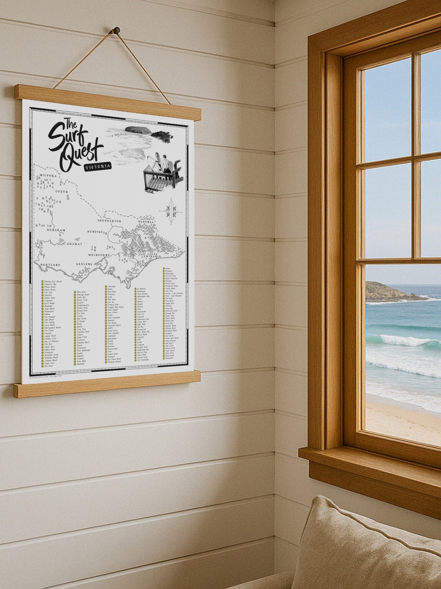 The Victoria Surf Quest - Scratch Map