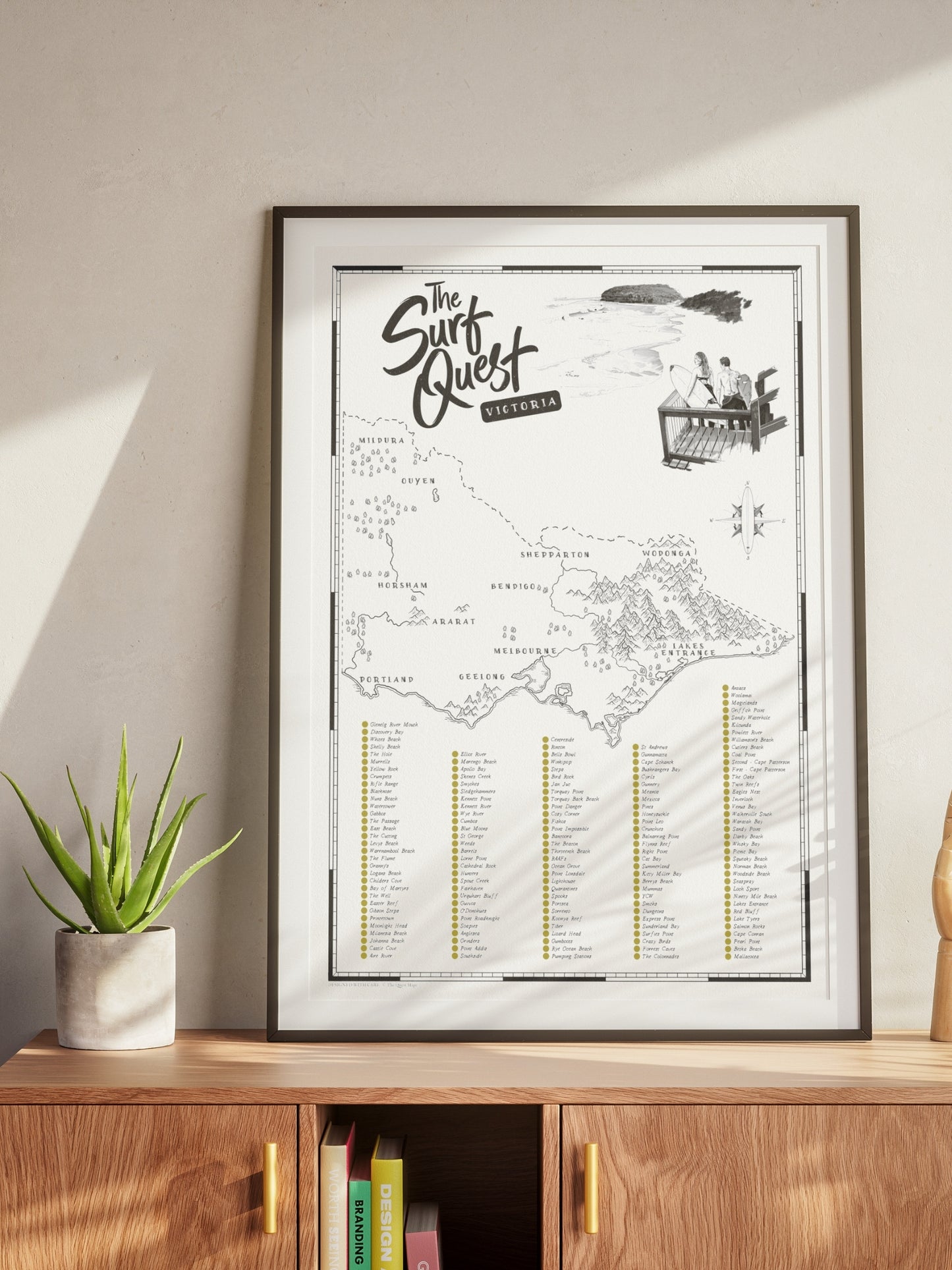 The Victoria Surf Quest - Scratch Map