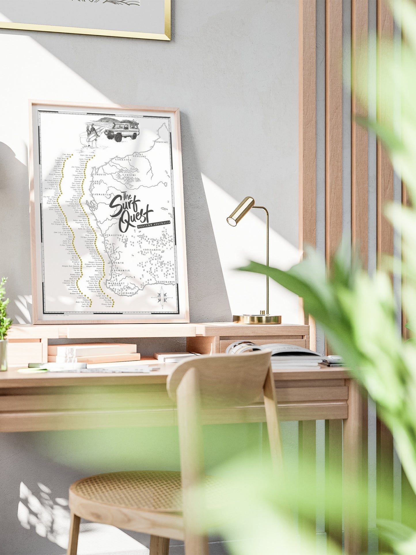 The Western Australia Surf Quest - Scratch Map