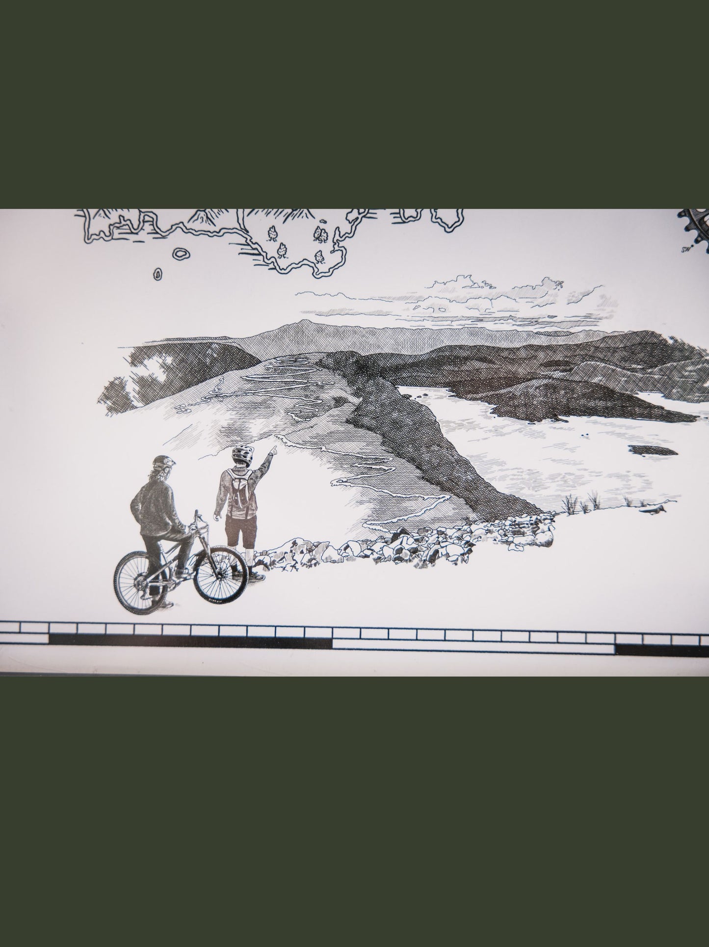 The Tasmania Mountain Bike Quest - Scratch Map