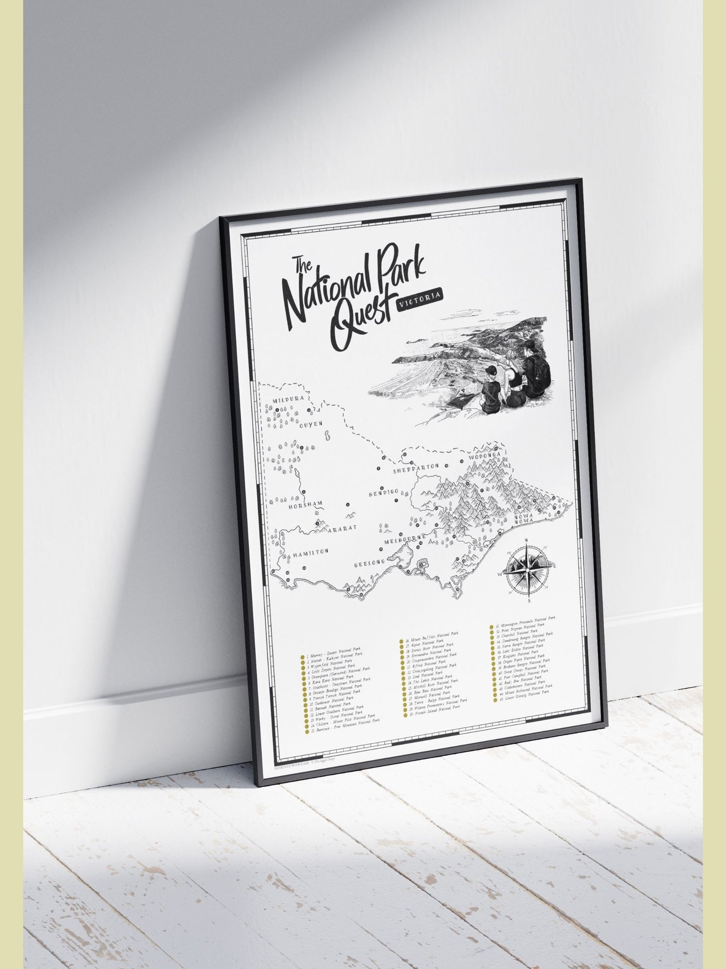 The Victoria National Parks Quest - Scratch Map