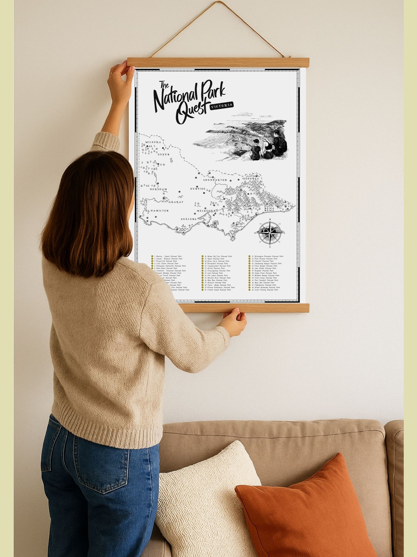 The Victoria National Parks Quest - Scratch Map