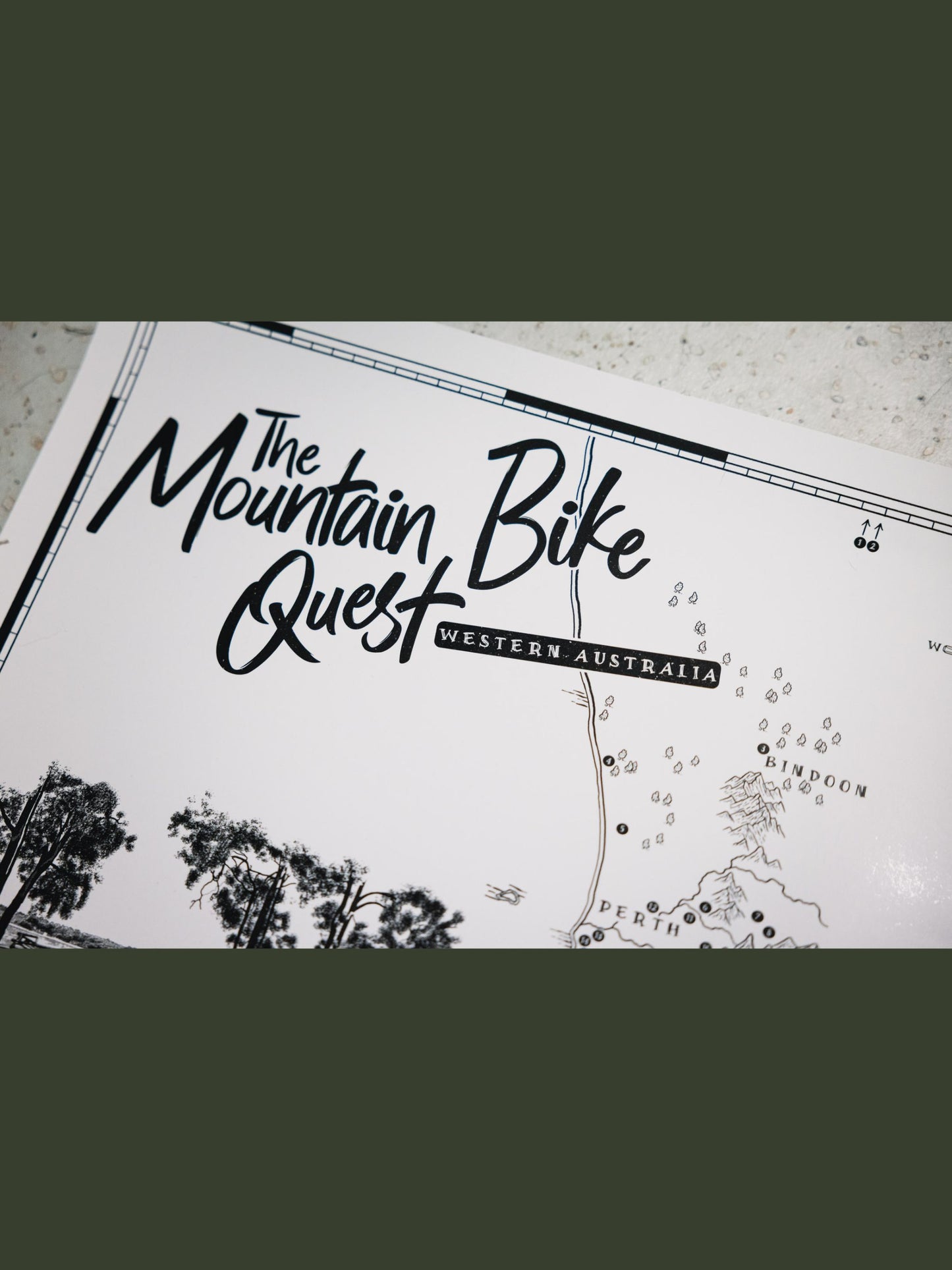 The Western Australia Mountain Bike Quest - Scratch Map