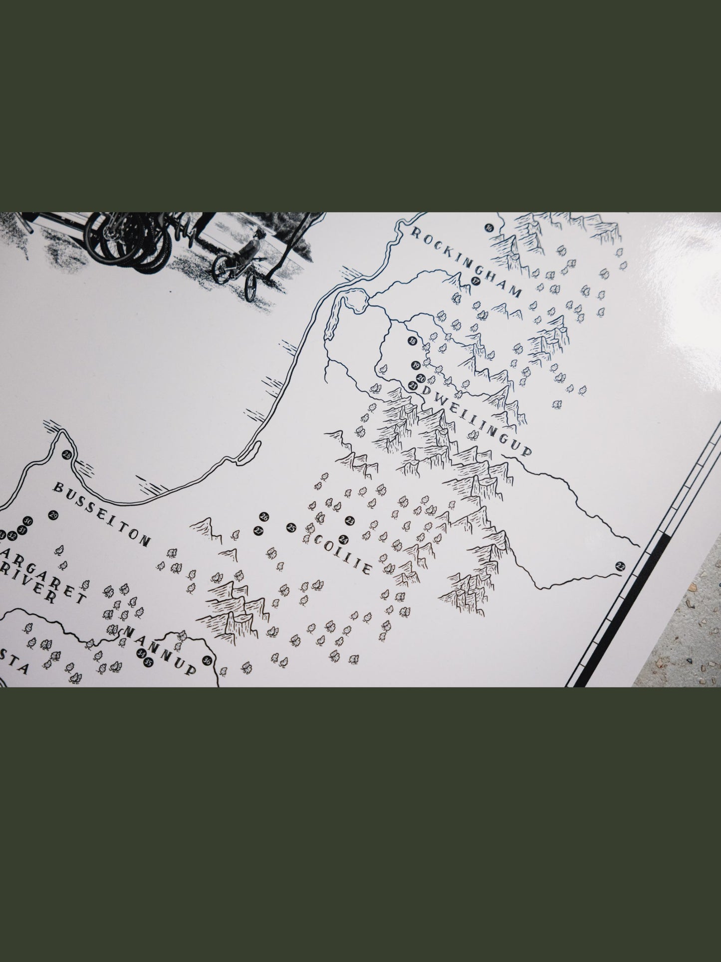 The Western Australia Mountain Bike Quest - Scratch Map