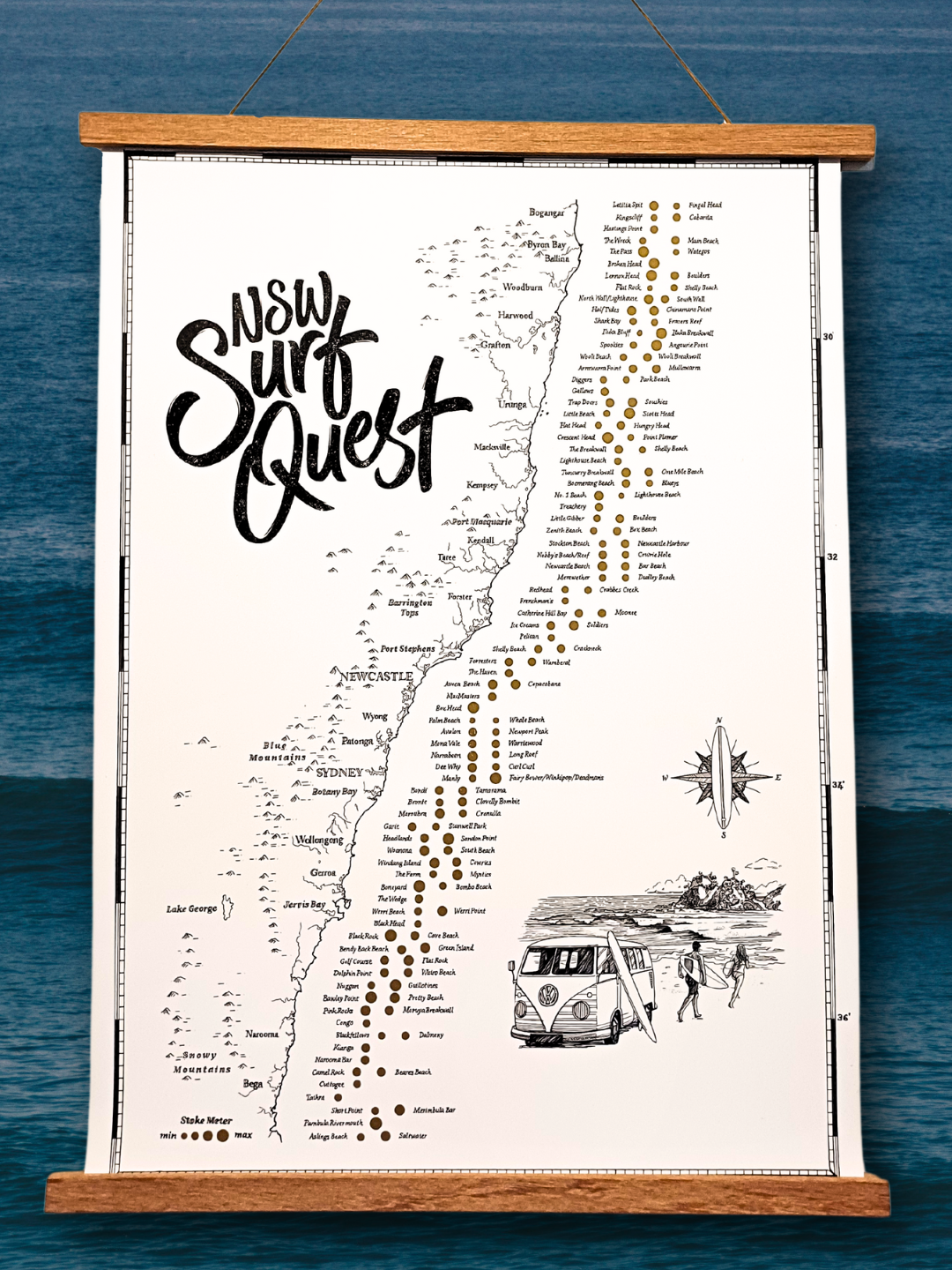 NSW Surf Quest Scratch Map