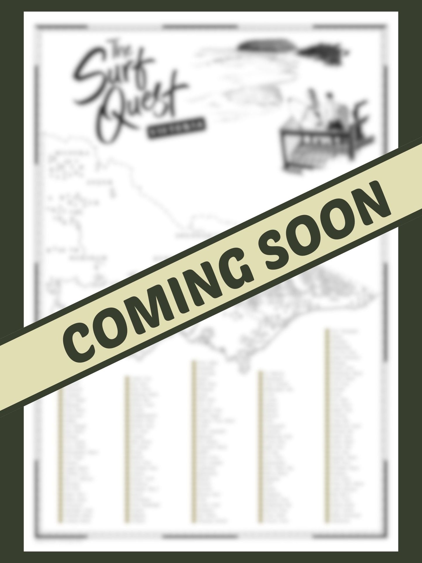 The Victoria Surf Quest - Scratch Map