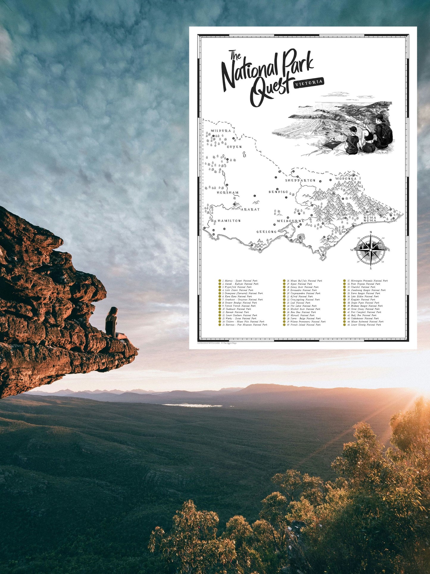 The Victoria National Parks Quest - Scratch Map