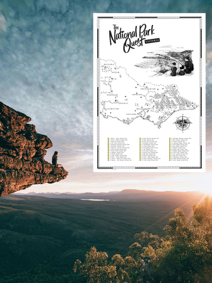 The Victoria National Parks Quest - Scratch Map