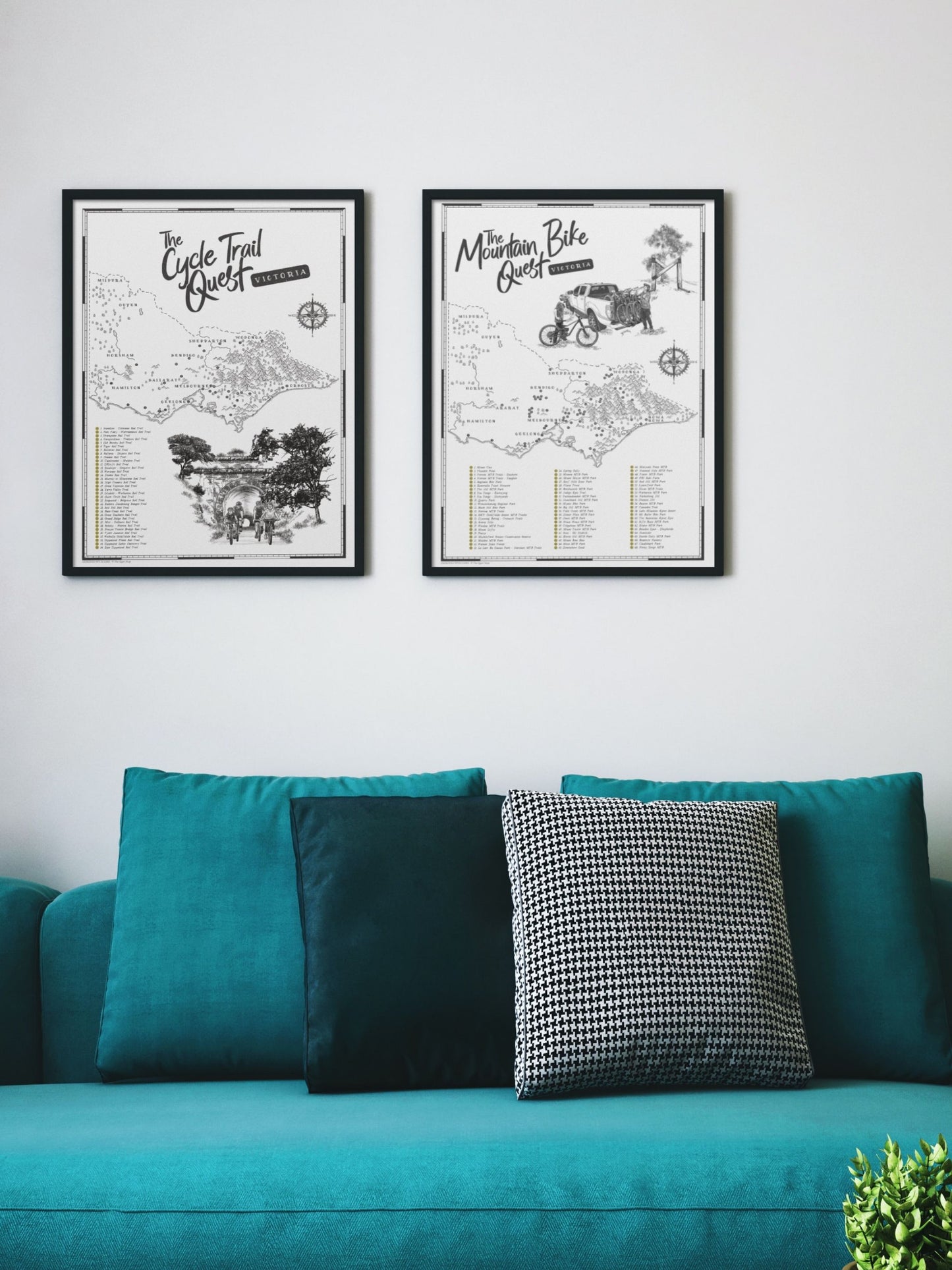 The Victoria Cycle Trail Quest - Scratch Map