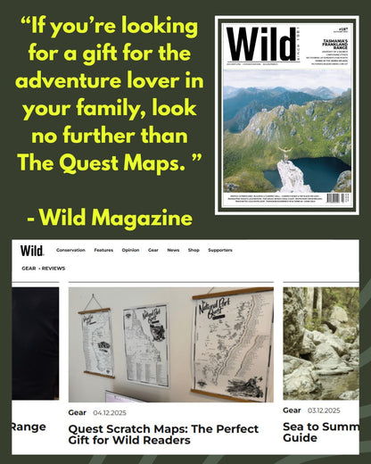 The South Australia National Parks Quest - Scratch Map