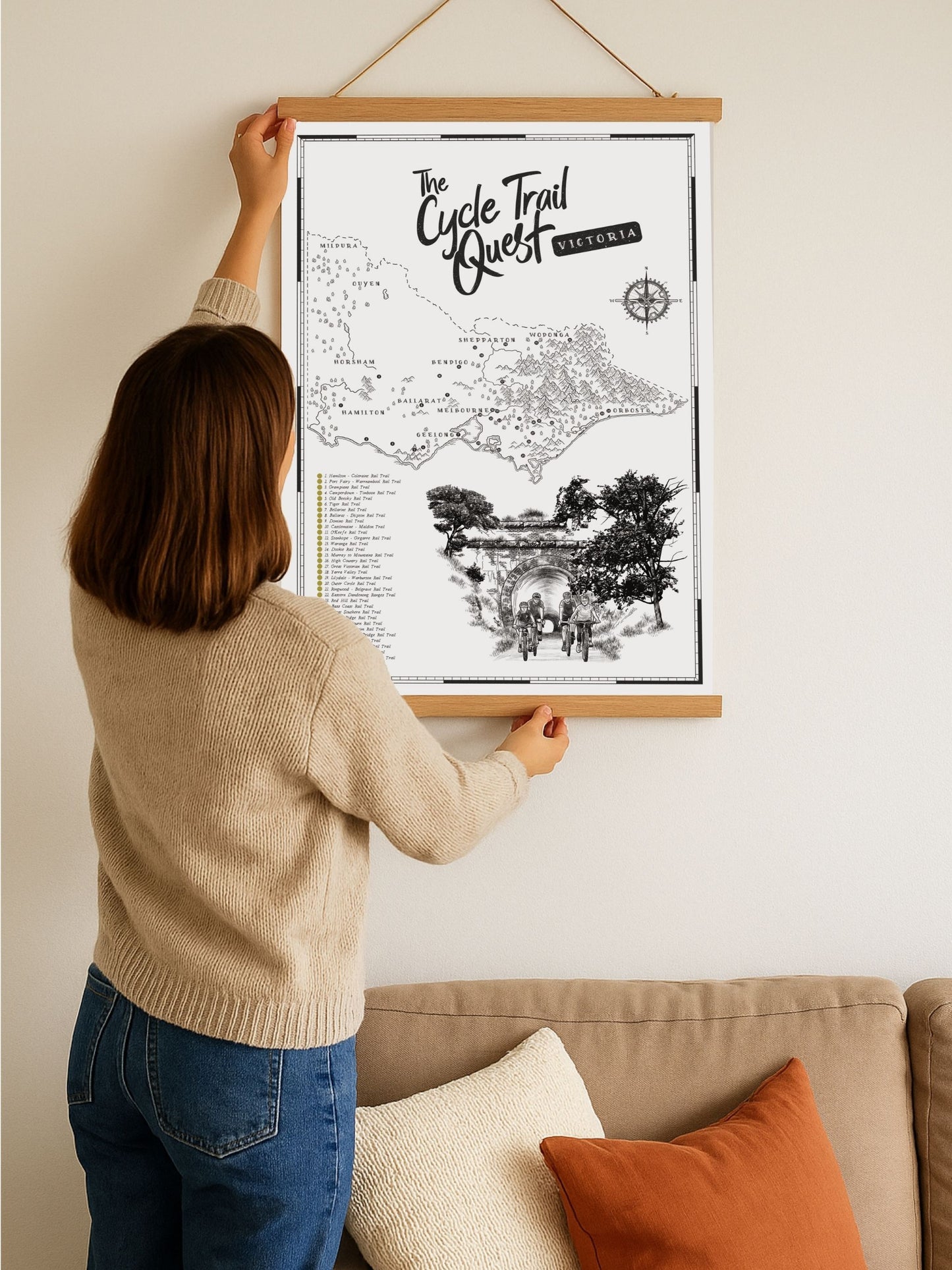 The Victoria Cycle Trail Quest - Scratch Map