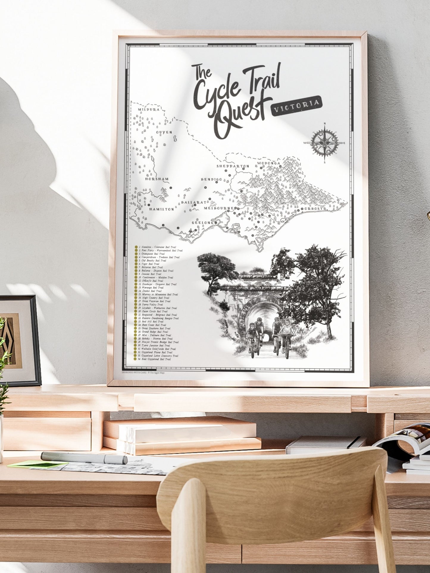 The Victoria Cycle Trail Quest - Scratch Map