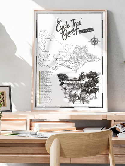 The Victoria Cycle Trail Quest - Scratch Map