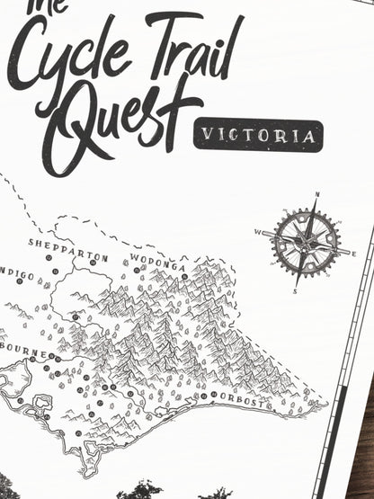 The Victoria Cycle Trail Quest - Scratch Map