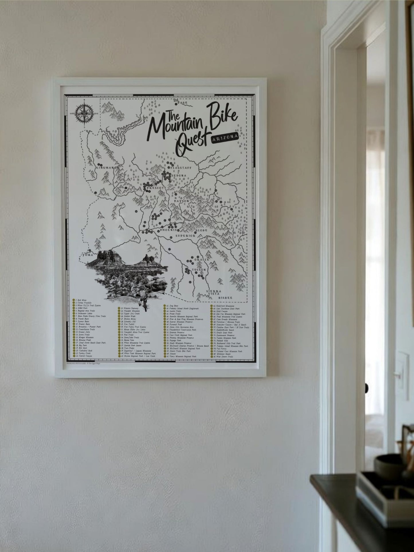 The Arizona Mountain Bike Quest - Scratch Map