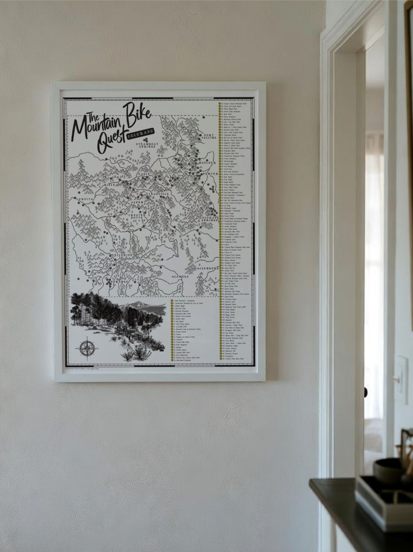 The Colorado Mountain Bike Quest - Scratch Map