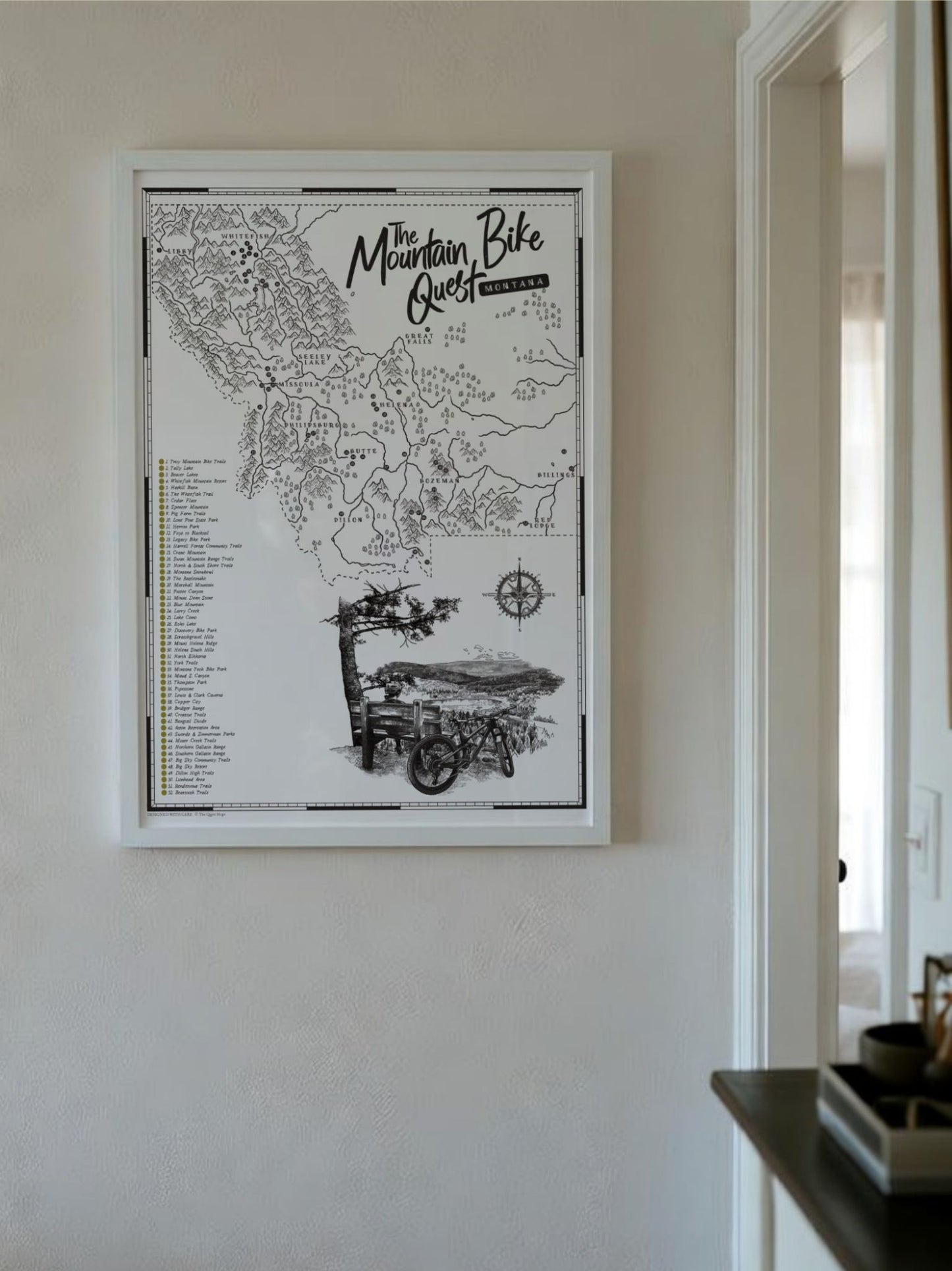 The Montana Mountain Bike Quest - Scratch Map