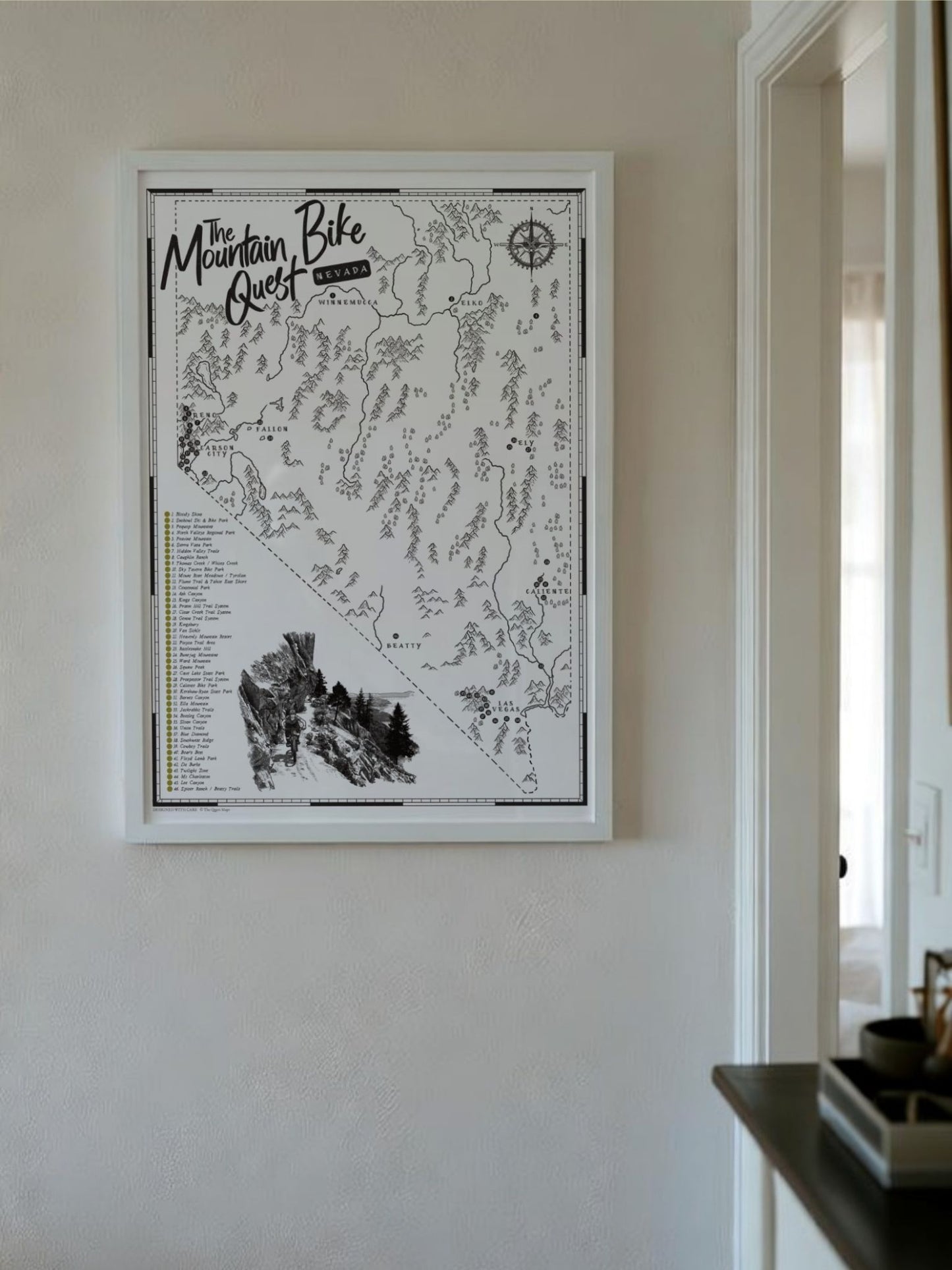 The Nevada Mountain Bike Quest - Scratch Map