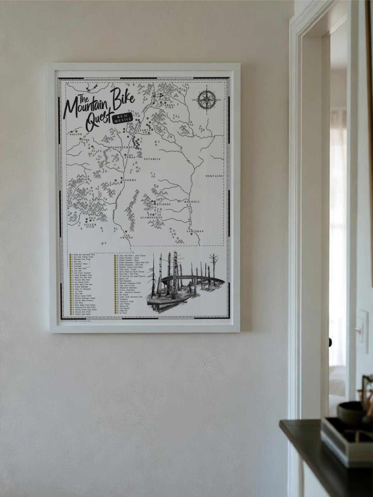 The New Mexico Mountain Bike Quest - Scratch Map