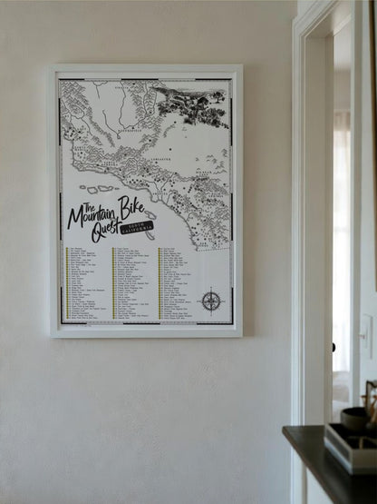 The California (South) Mountain Bike Quest - Scratch Map