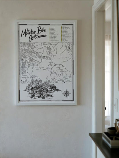 The Wyoming Mountain Bike Quest - Scratch Map
