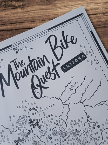 The Arizona Mountain Bike Quest - Scratch Map