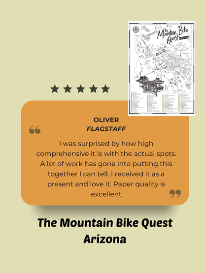 The Arizona Mountain Bike Quest - Scratch Map