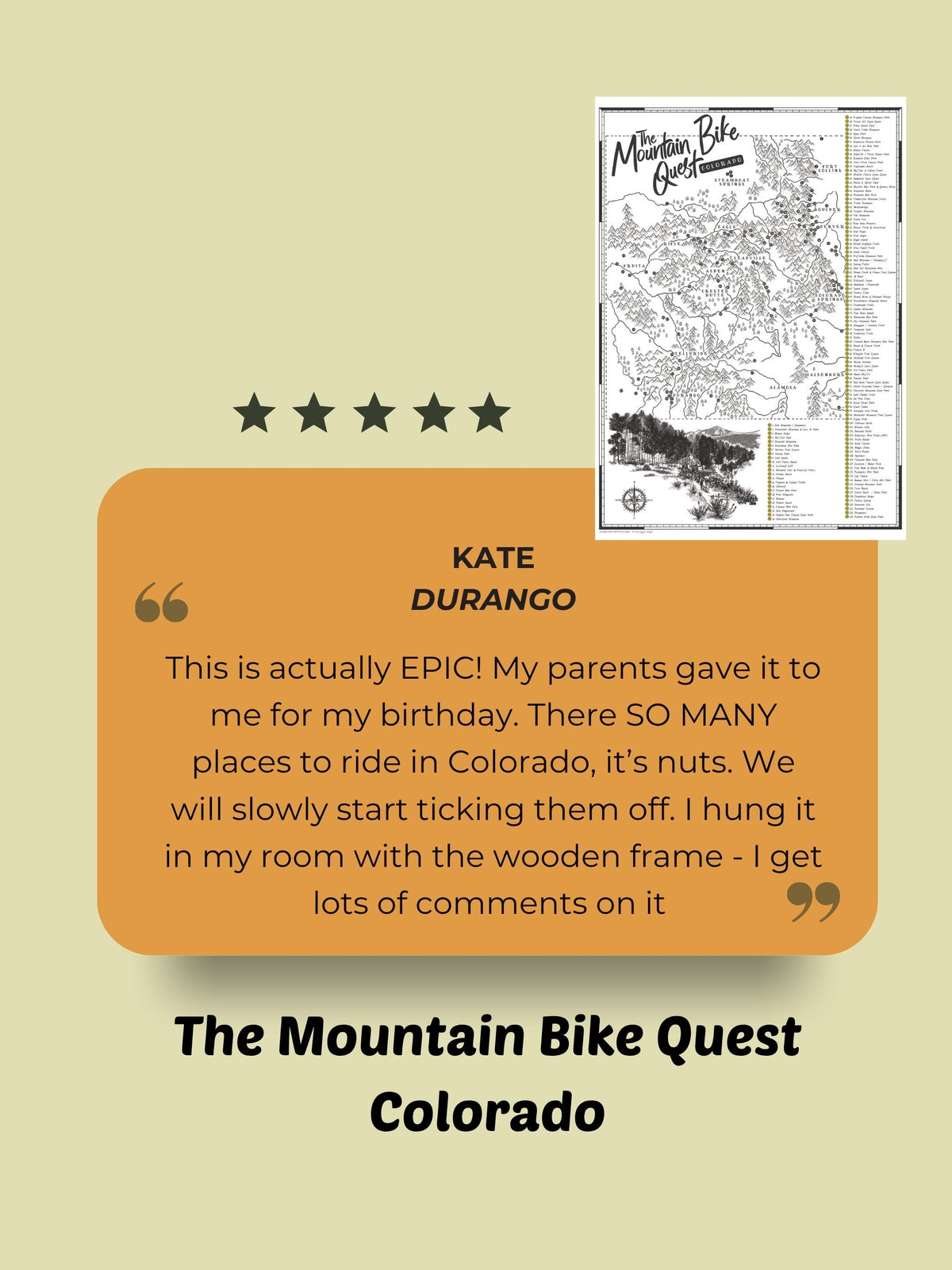 The Colorado Mountain Bike Quest - Scratch Map