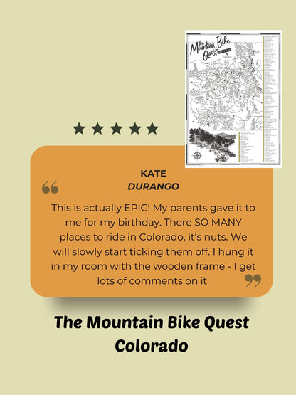 The Colorado Mountain Bike Quest - Scratch Map
