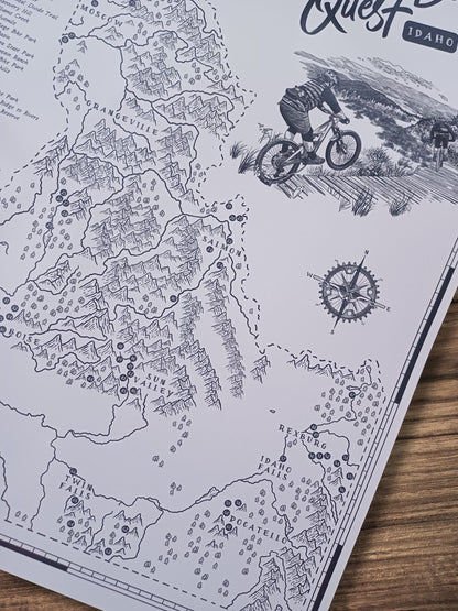 The Idaho Mountain Bike Quest - Scratch Map