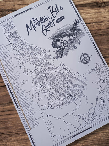 The Idaho Mountain Bike Quest - Scratch Map